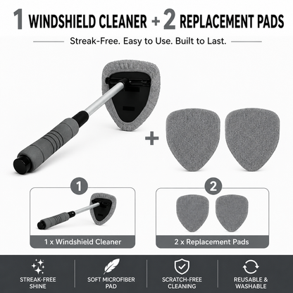💥 💥 🔥 Windshield Cleaning Tool, Microfiber Car Window Cleaner with Extendable Handle