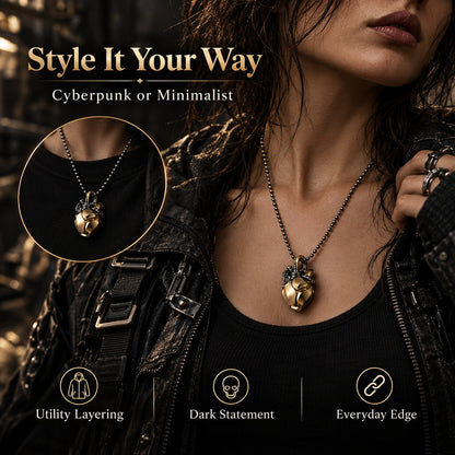 Industrial Mechanical Kinetic Pendant — Living Steampunk Art