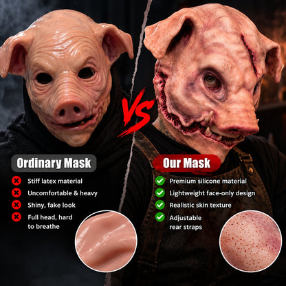🐷 The Butcher Silicone Pig Mask | Face-Only Transformation