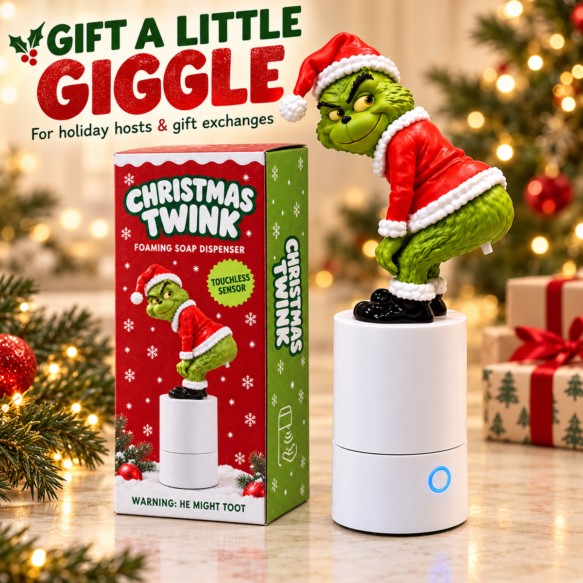 The Christmas Soap Dispenser That Toots