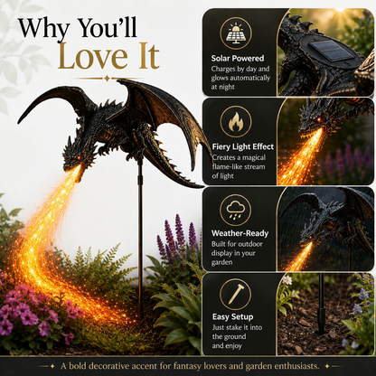 Solar Dragon Fire Garden Light