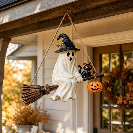 👻💀  Hanging ghost lamp | Eye-Catching Halloween Door Decoration
