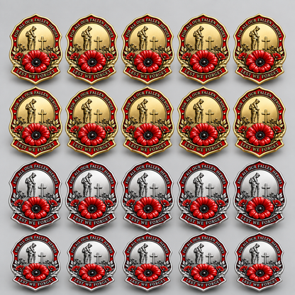 Limited Edition Red Poppy Remembrance Brooch – For All Our Fallen Heroes