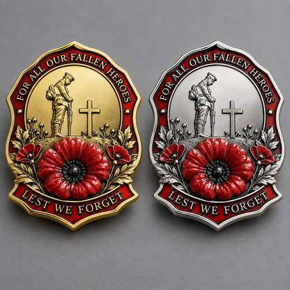Limited Edition Red Poppy Remembrance Brooch – For All Our Fallen Heroes