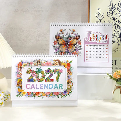 2027 Vintage Theme Diamond Calendar Set