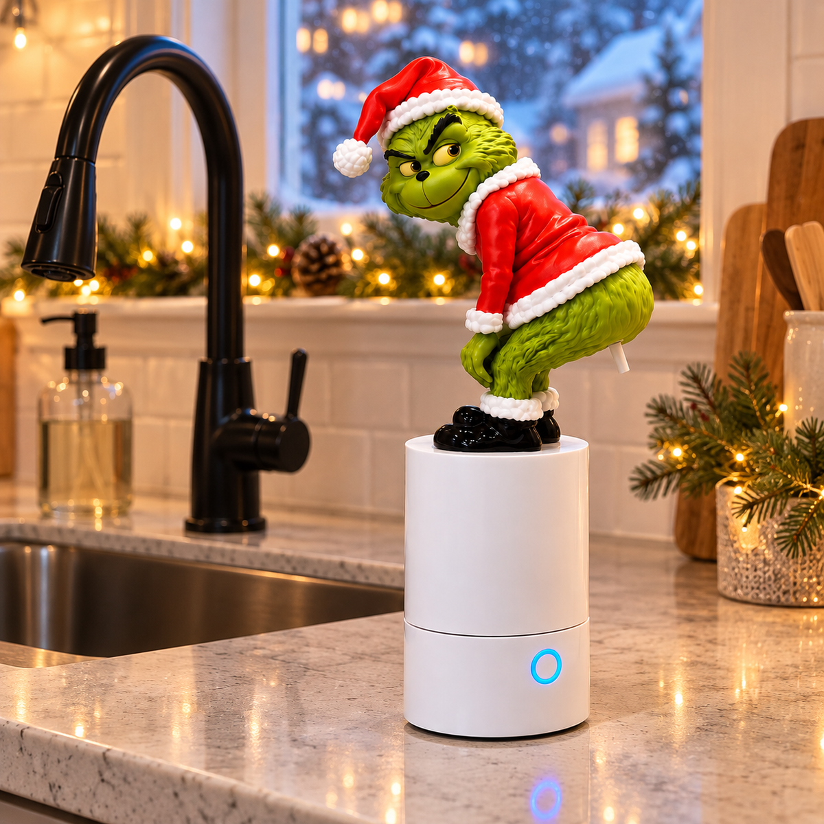 The Christmas Soap Dispenser That Toots