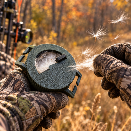 Bow Hunting Milkweed Dispenser - Wind Indicator Fluff For Saddle Hunters