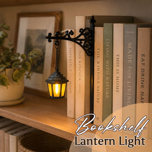Bookshelf Lantern Light - Library Bookshelf Lighting Lantern📚✨