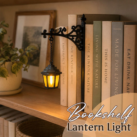 Bookshelf Lantern Light - Library Bookshelf Lighting Lantern📚✨