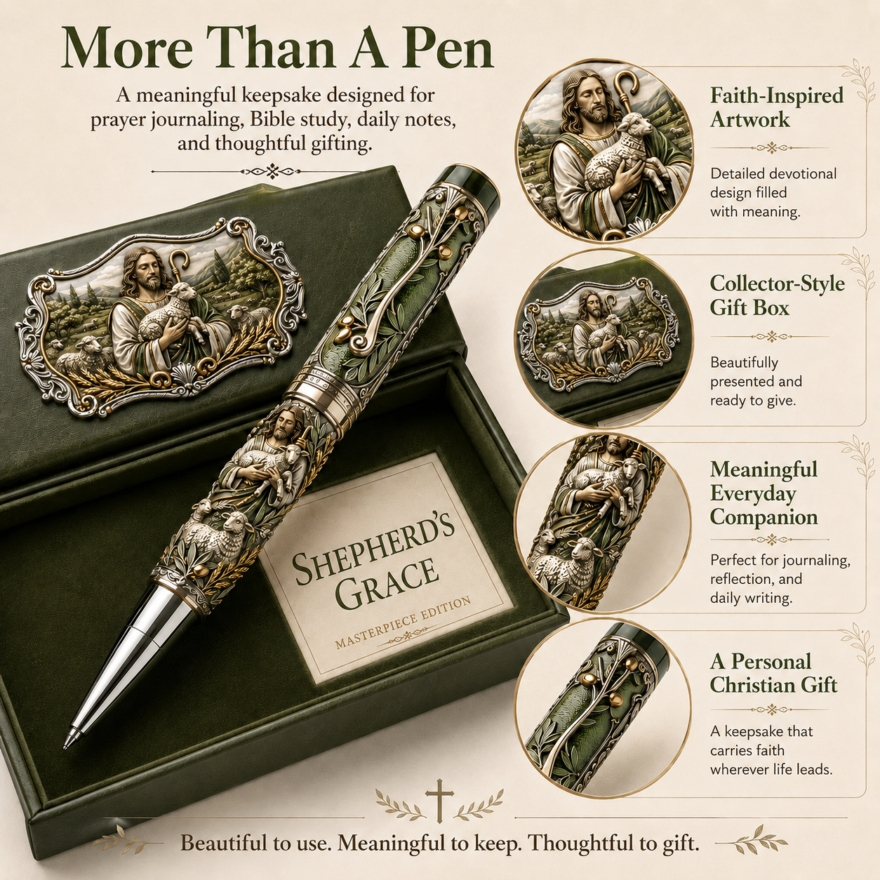 🔥 LAST DAY 50% OFF – ✝️ Sacred Legacy Faith-Inspired Keepsake Pen Collection | 6 Devotional Designs for Prayer Journaling, Bible Study & Meaningful Christian Gifts 🖊️✨