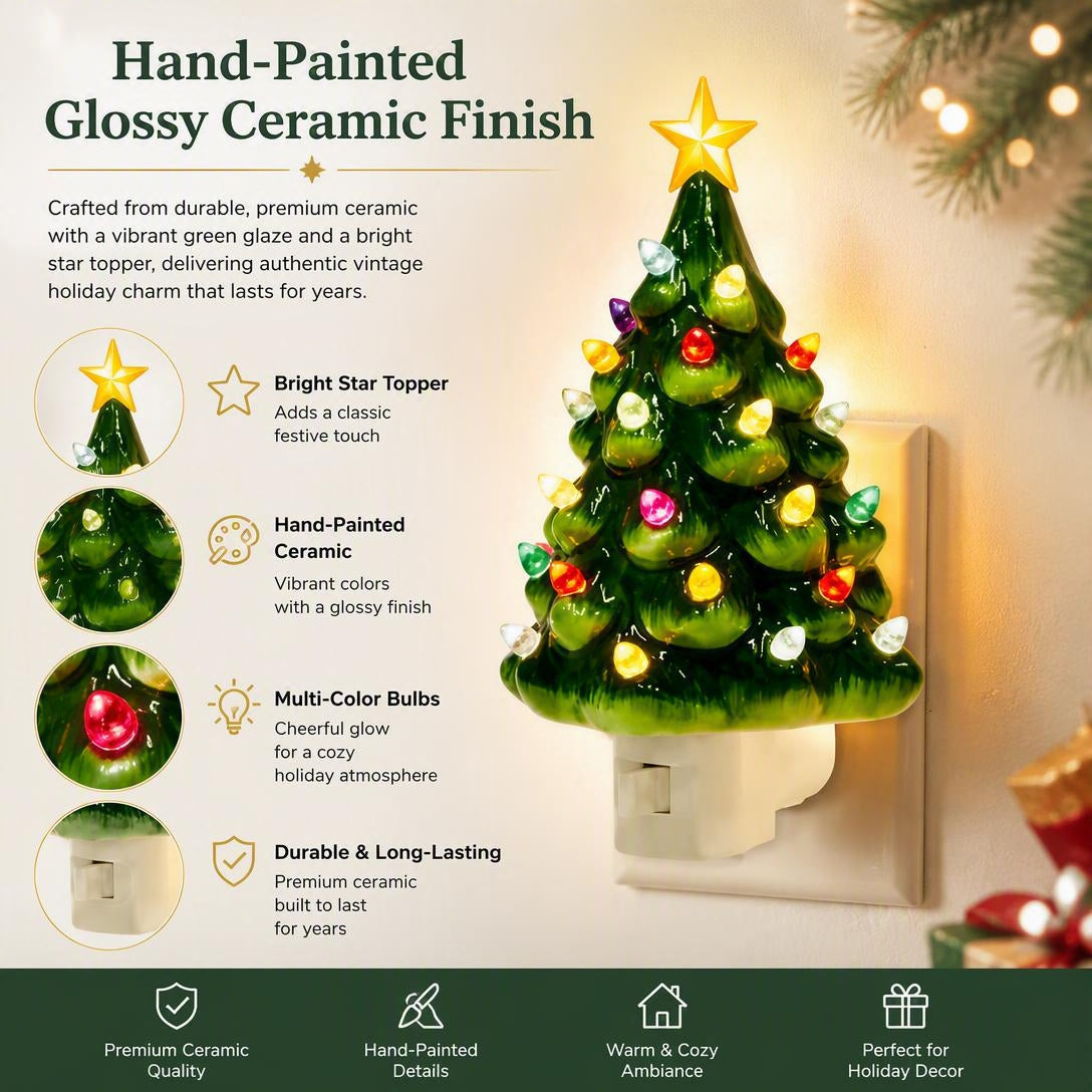 🎄Retro decorative Christmas tree night lights