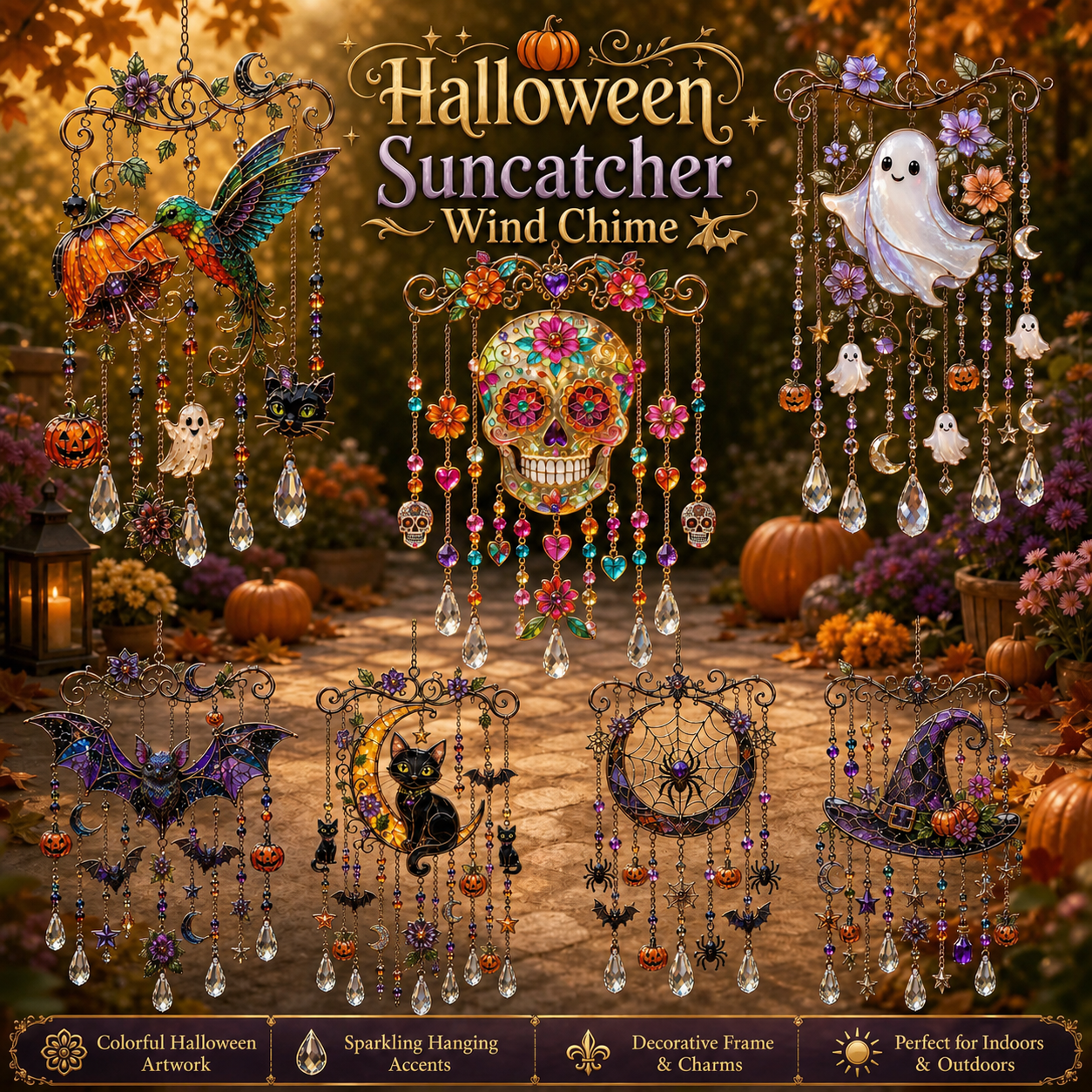🔥🎃Halloween Suncatcher Wind Chime