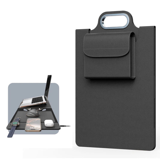 ✨ 3-in-1 Workstation Sleeve for 16" Laptops | 15W Wireless Charging & Ergonomic Stand 💻⚡️💼