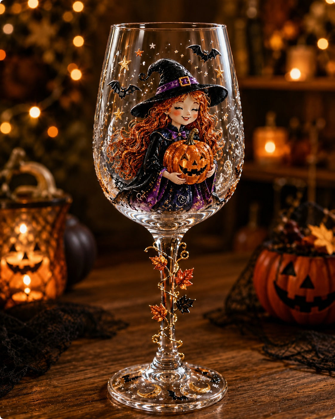 🔥🎁Halloween  Wine Glass Collection Gift Box Set✨