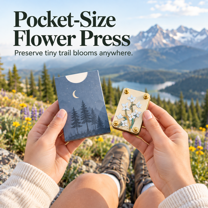 ✨Mini Embossing Tool | Small Portable Pocket-Sized Embosser🌸(Includes 20 Sheets of Paper and a Wrench)