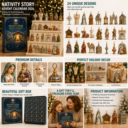 🔥Last 30pcs✨⏰ Limited anniversary edition✨49% OFF!🔥2026 Advent Calendar: The Coming of Jesus