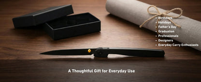 🔥Last Day Sale 49% OFF🎉Lanky Liner Lock Front Flipper Knife Black Aluminum Handle