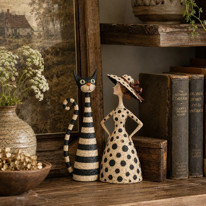 🔥Hot Sale 50% OFF🔥 - Vintage Cat & Lady Sculptures
