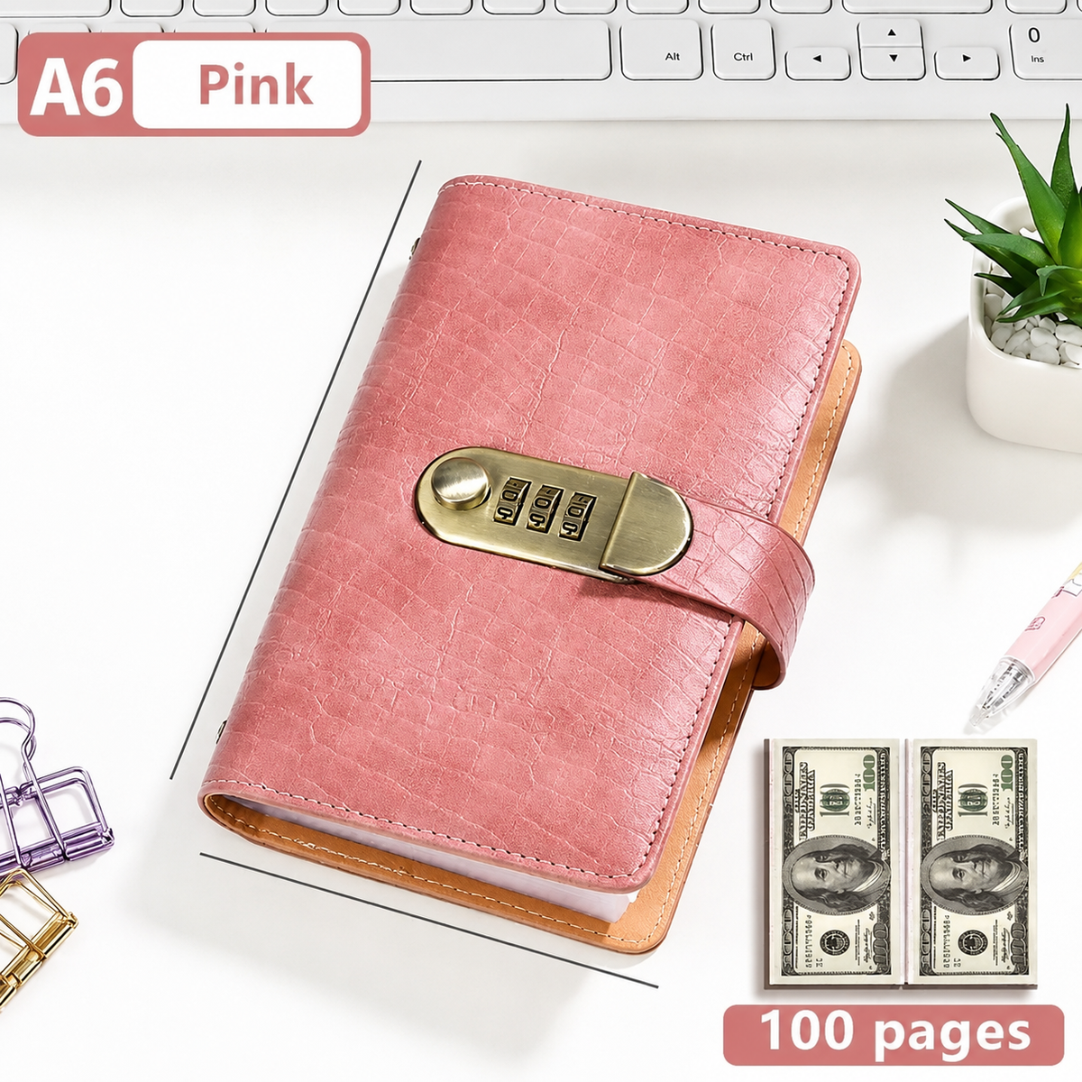 💶100 Transparent Pocket Currency Collectors Album