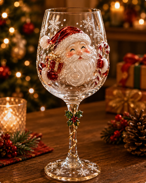 🎄🎁Christmas  Wine Glass Collection Gift Box Set