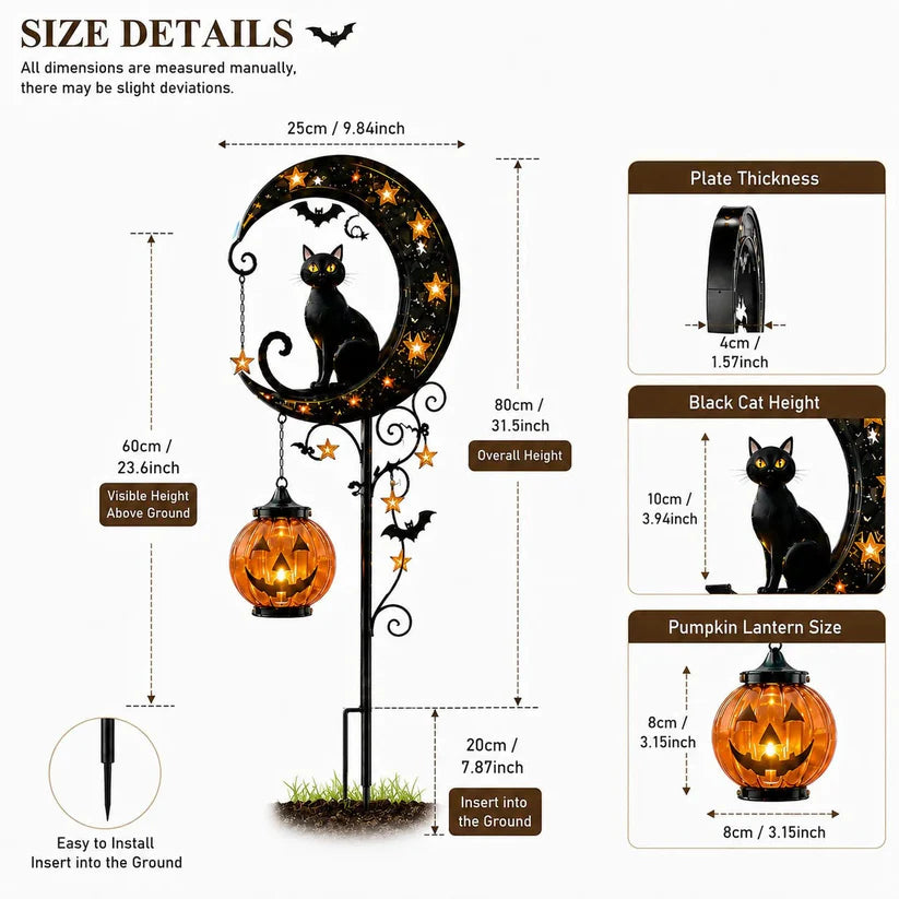 🎃 Spooky-Cute 33" Solar Halloween Garden Stake Light (40% OFF)
