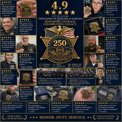 ⚡️Flash Sale 49% OFF - America 250 Law Enforcement Brooch