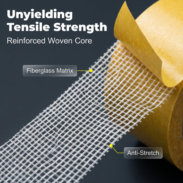 🔥 Heavy-Duty Double-Sided Grid Tape – Strong Hold, Easy Tear & Clean Removal