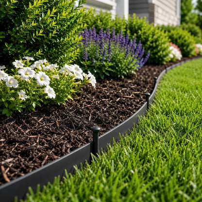 🏠🌿Instantly Upgrade Your Garden Borders — 16.5 FT No-Dig Landscape Edging Kit with 15 Stakes