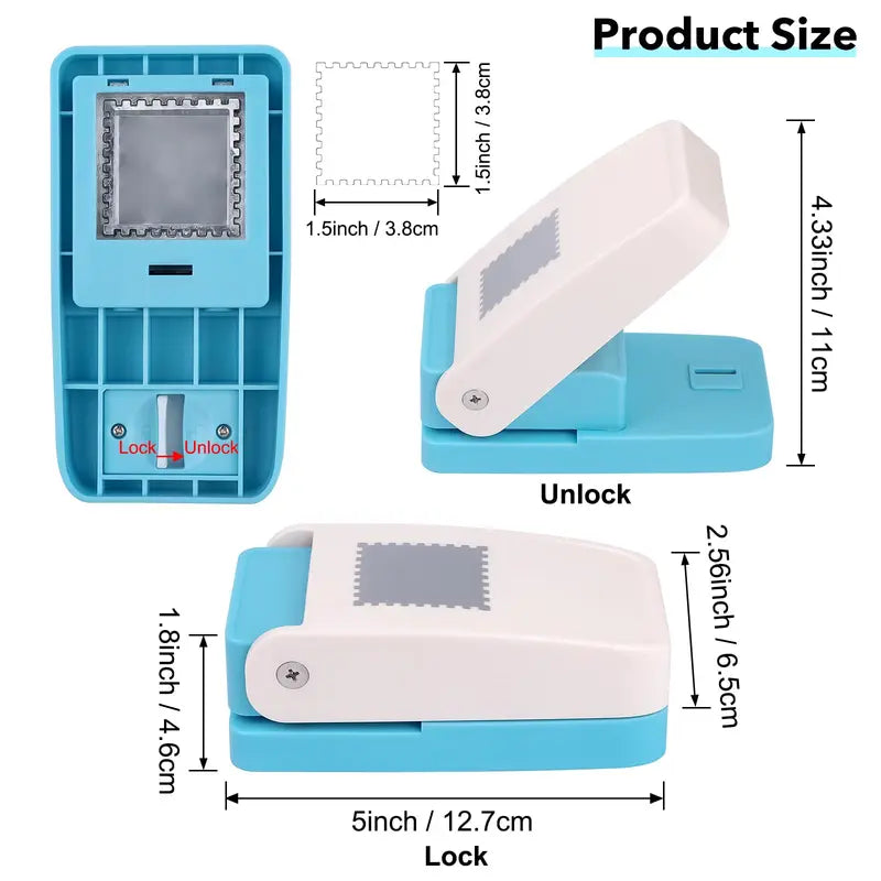 Rectangular Postage Stamp Paper Punch