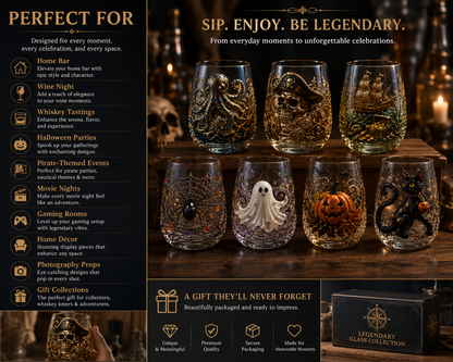 Release The Kraken Pirate Glass Collection — 3-Piece Legendary Ocean Treasure Set - KRAKEN RISE GLass