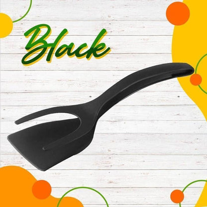 🥘 LIMITED-TIME ! 🍳 2-in-1 Grip Flip Tongs with Silicone Tips – Non-Scratch, Non-Stick, Heat-Resistant ✨