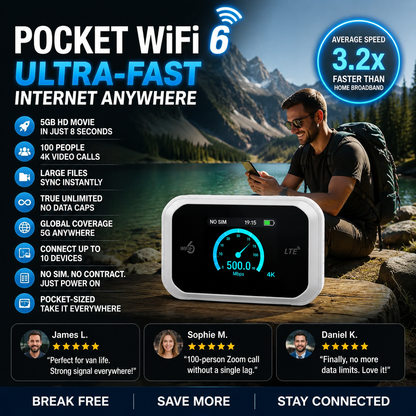 2026 HOT SALE50K+ SOLD! 50% OFF! Mobile Hotspot – Portable WiFi, full coverage anywhere. No contract, no setup. Stay connected on the go!