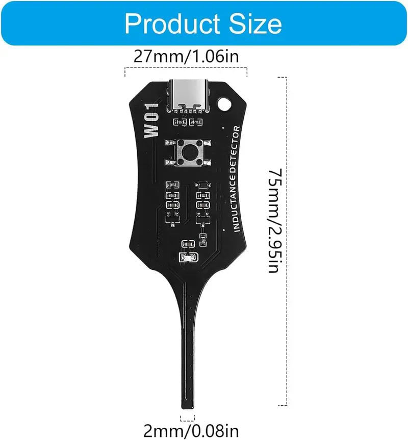 Type-C Inductance Tester Motherboard Coil Tester, Electronic Circuit Board Inductor Detector
