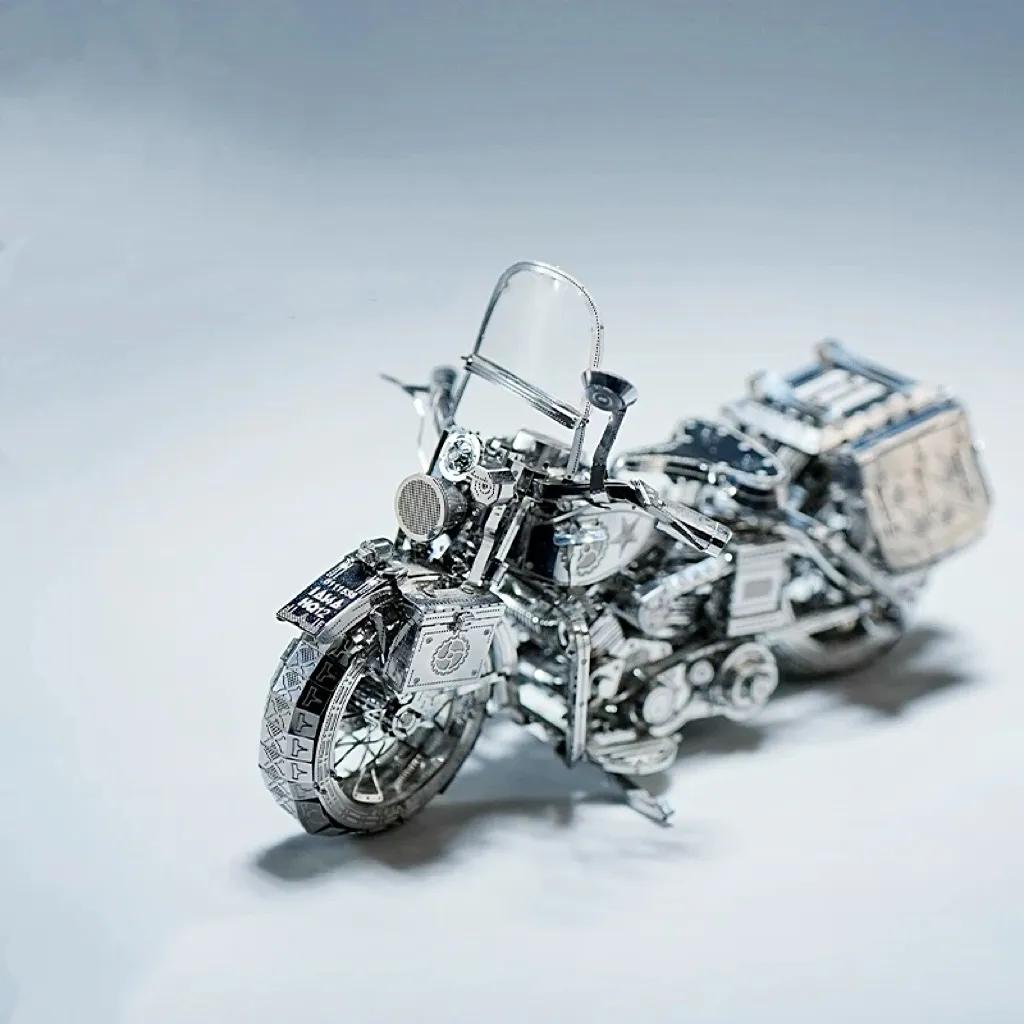 🔥Last Day 49% OFF - 🏍️🧩Silver Motorcycle 3D Metal Assembly Puzzle(📦Buy 2 Free Shipping)