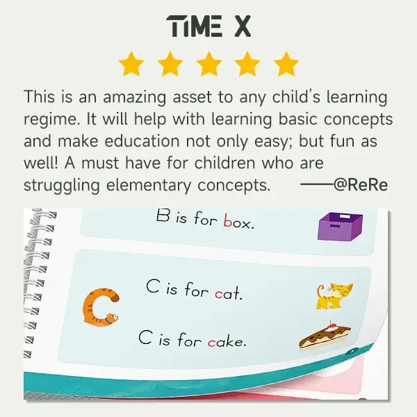 ✏️ Magic Handwriting Practice Book – Fun Reusable Groove Writing Set for Kids 🌈