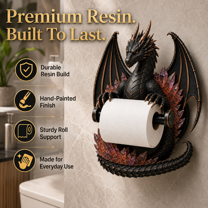 🔥LIMITED-TIME 50% OFF! ✨Crystal Dragon Toilet Paper Holder