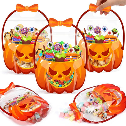 🎃Halloween Goodie Bags Plastic Candy Gift Bags with Handle