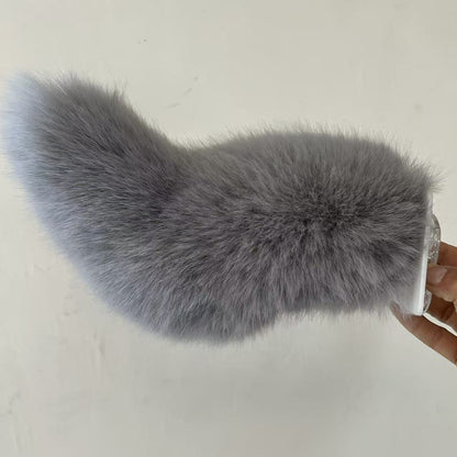 Electric Cat Tail for Car Decoration, Remote-Controlled Wagging Plush Tail for Car