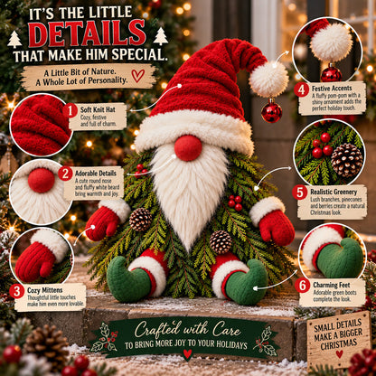 🎅 Who Says Gnomes Can't Be Christmas Trees? 🎄 – Adorable Christmas Gnome Porch Decoration