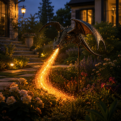 Solar Dragon Fire Garden Light