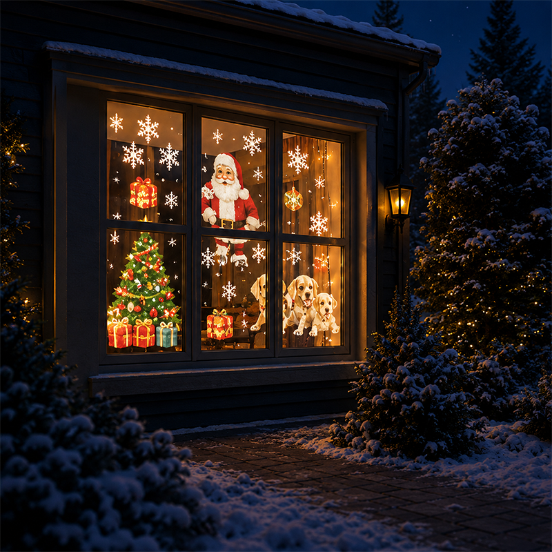 🎄 Christmas & Halloween Window Projector Light – 2-in-1 Projection Lamp with Tripod Stand 🎃