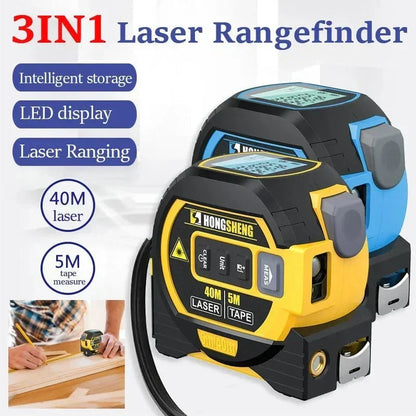 🎁3-In-1 Infrared Laser Tape Measuring