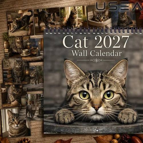 🔥Black Friday Deal｜2027 Li Hua Cat Calendar, Gift for Cat Lovers