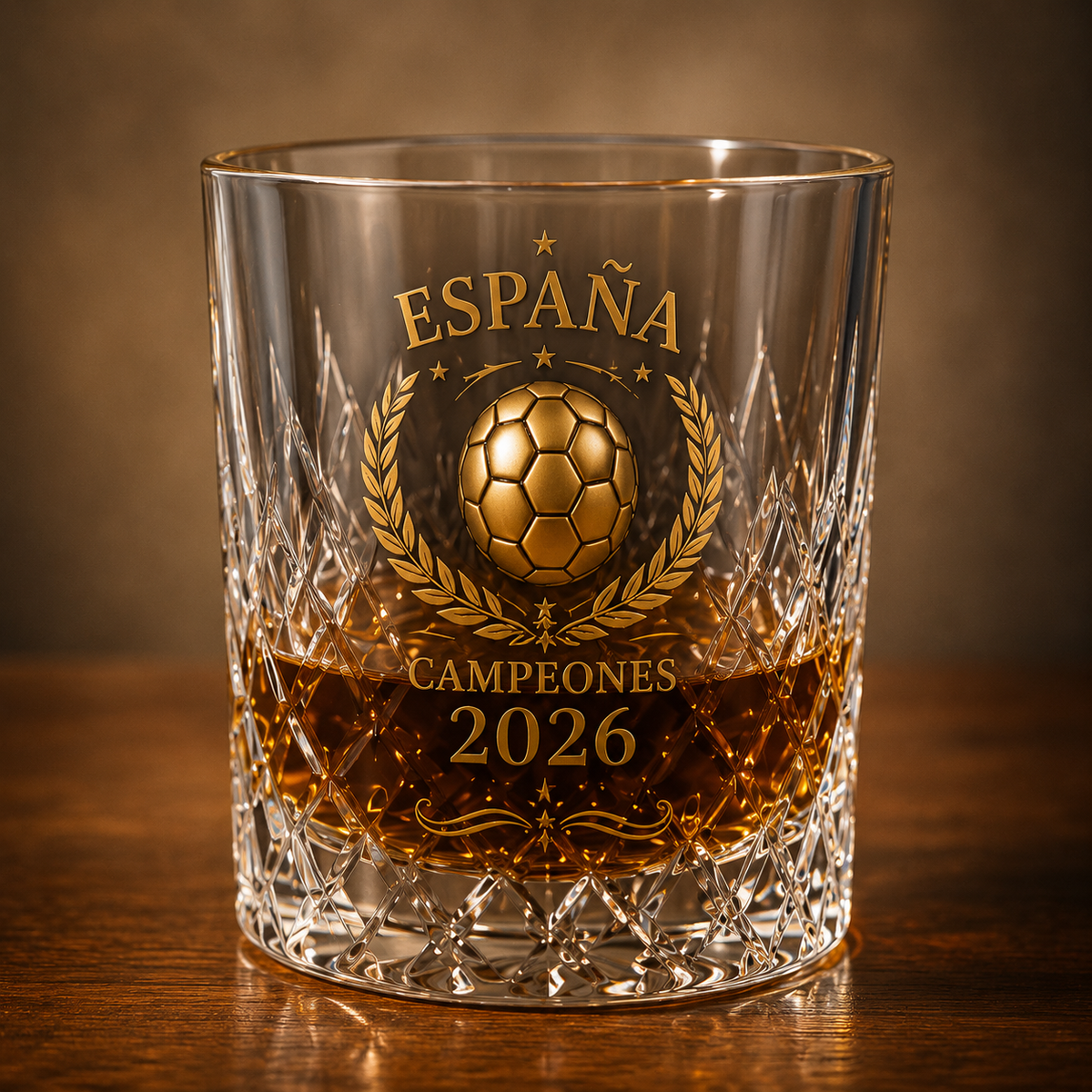 España 2026 Football Legacy Whiskey Decanter & Glass Set — Campeones Collector Edition