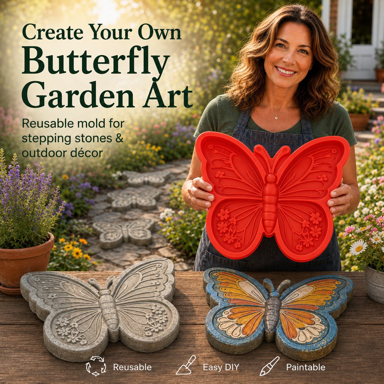 🌻Reusable Sunflower Stepping Stone Mold (📦Buy 2 Free Shipping)