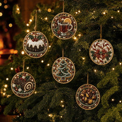 🎄Christmas DIY Diamond Painting Ornaments Kit (6 PCS)🎅