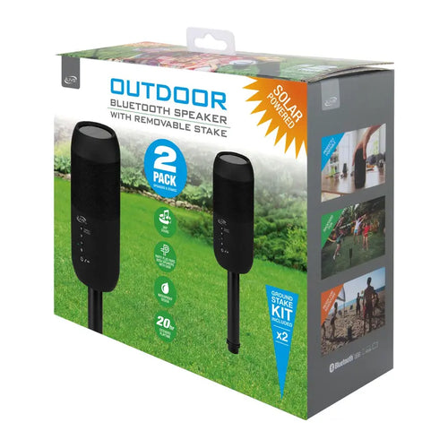 iLive S/2 Indoor Outdoor Bluetooth Speakers & Ground Stakes