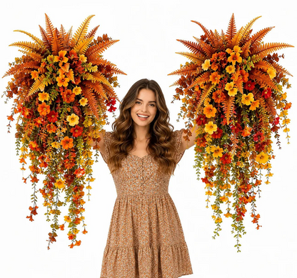 🔥On Sale Only Today 🍂 Artificial Fern for Autumn Outdoor Decor– Autumn Porch & Door Decoration
