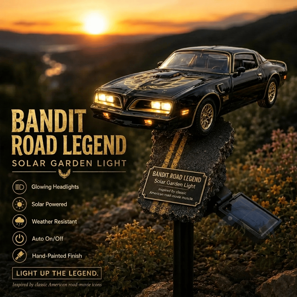 🏎️Bandit Road Legend Muscle Car Solar Garden Light