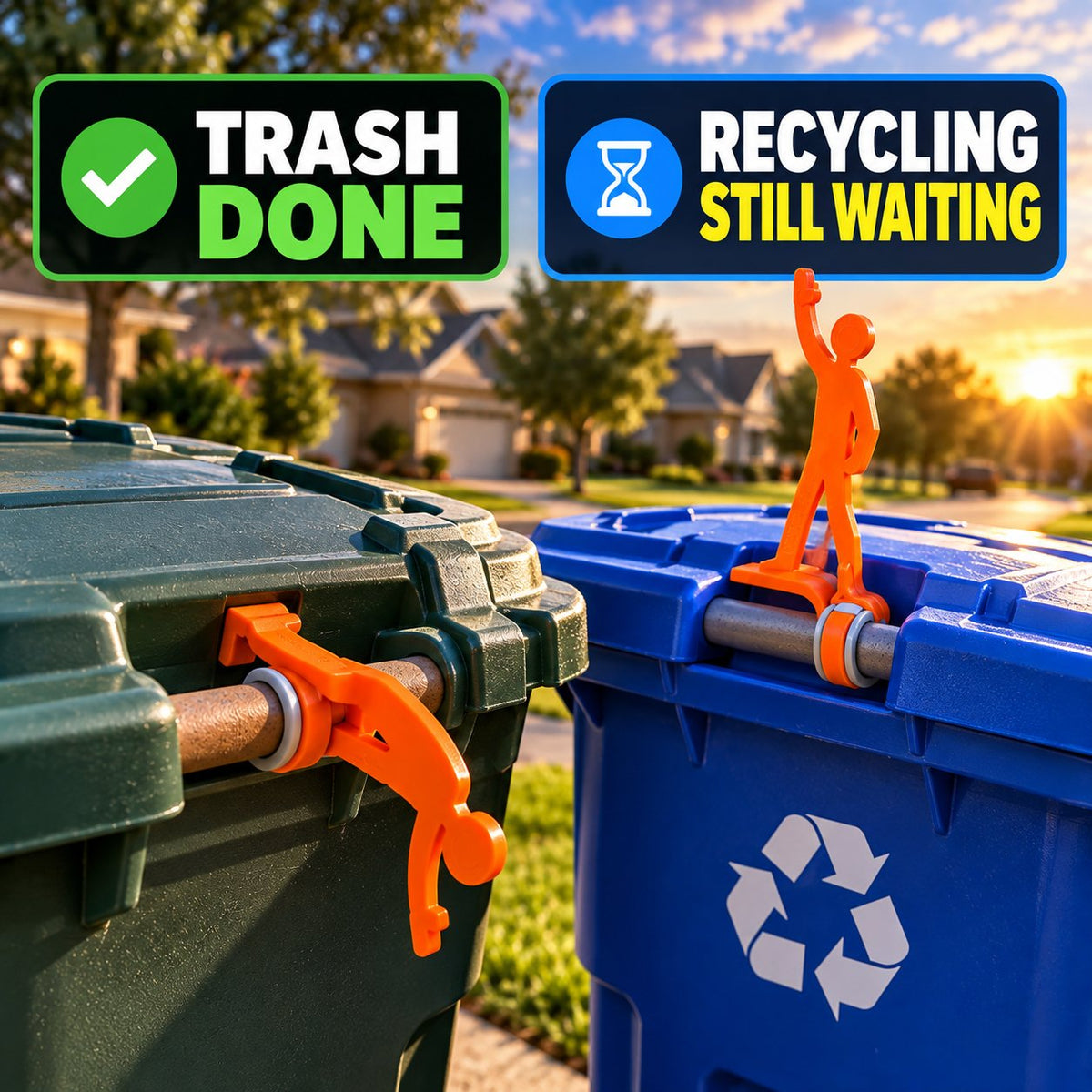 Ready Eddie™ Trash Can Pickup Indicator